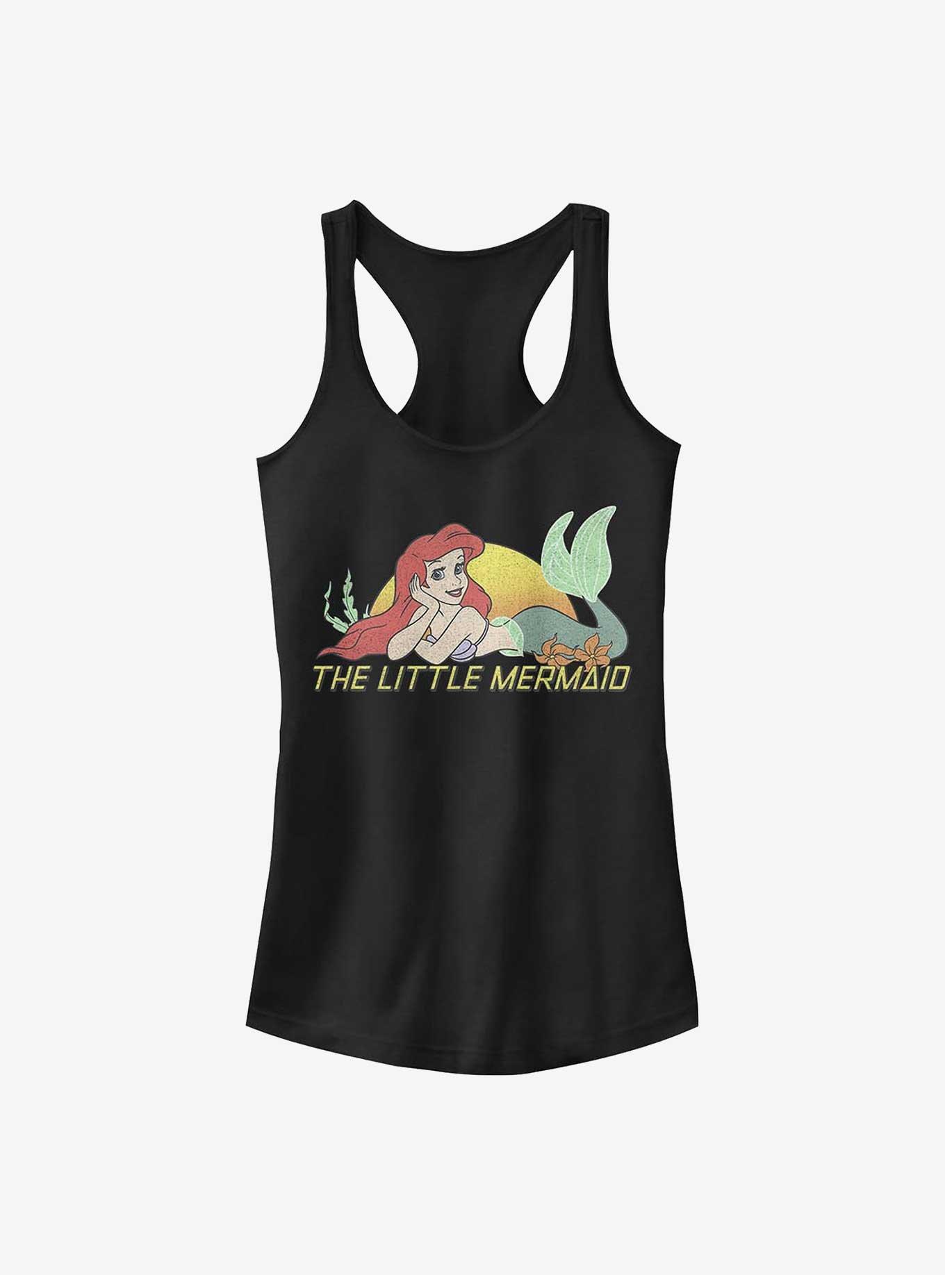 Disney The Little Mermaid Tired Of Swimming Girls Tank, BLACK, hi-res