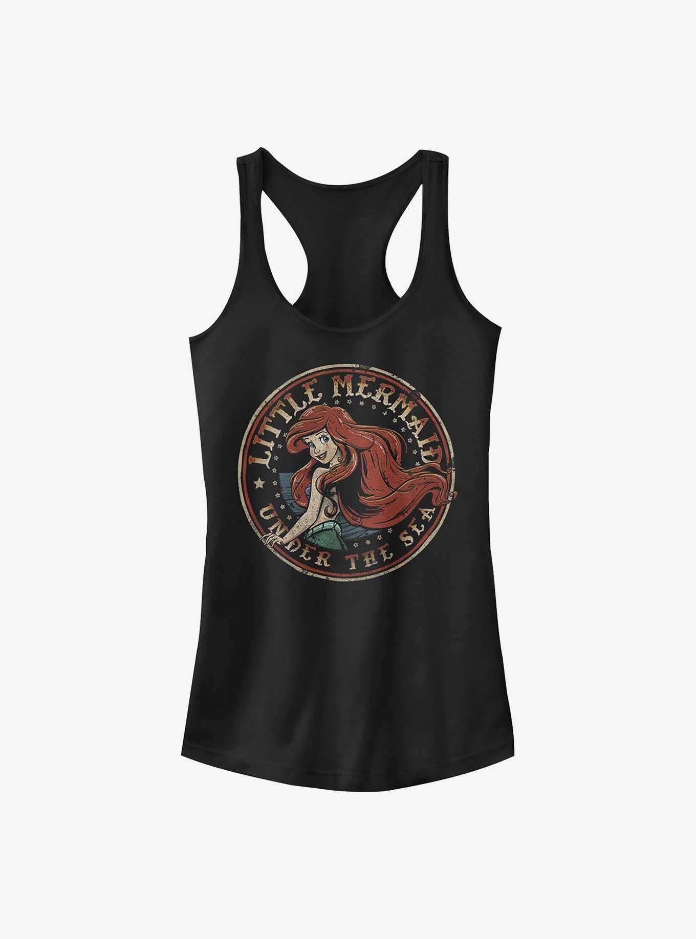 Disney The Little Mermaid Under The Sea Badge Girls Tank, , hi-res