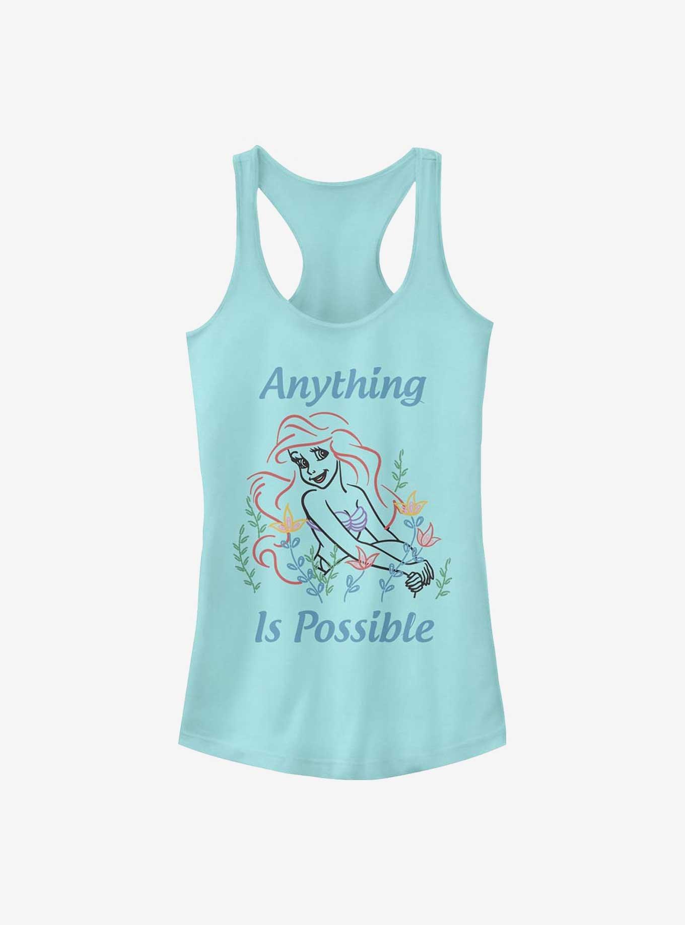Disney The Little Mermaid Anything Is Possible Girls Tank, CANCUN, hi-res