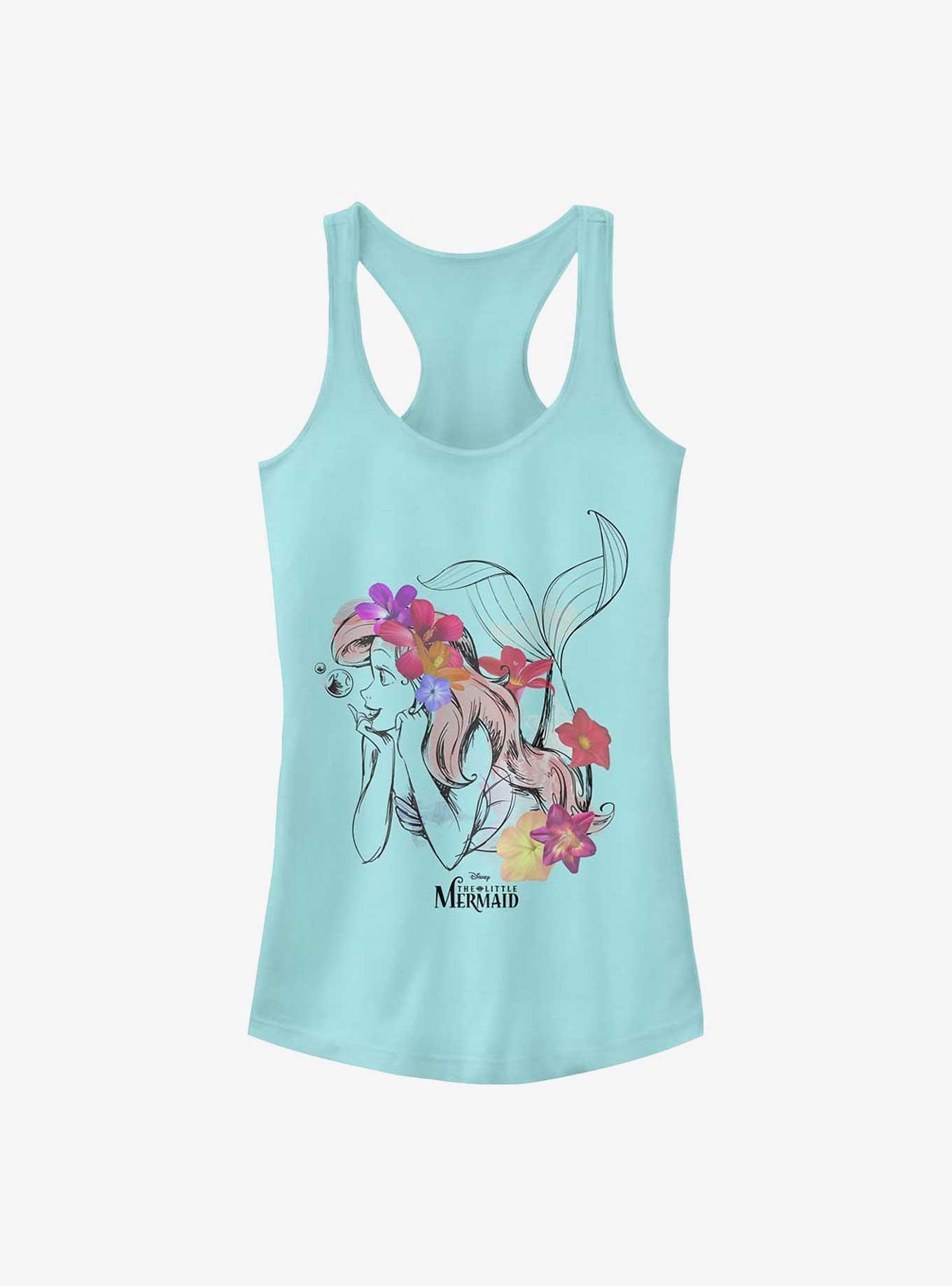 Disney The Little Mermaid Flowers In My Hair Girls Tank