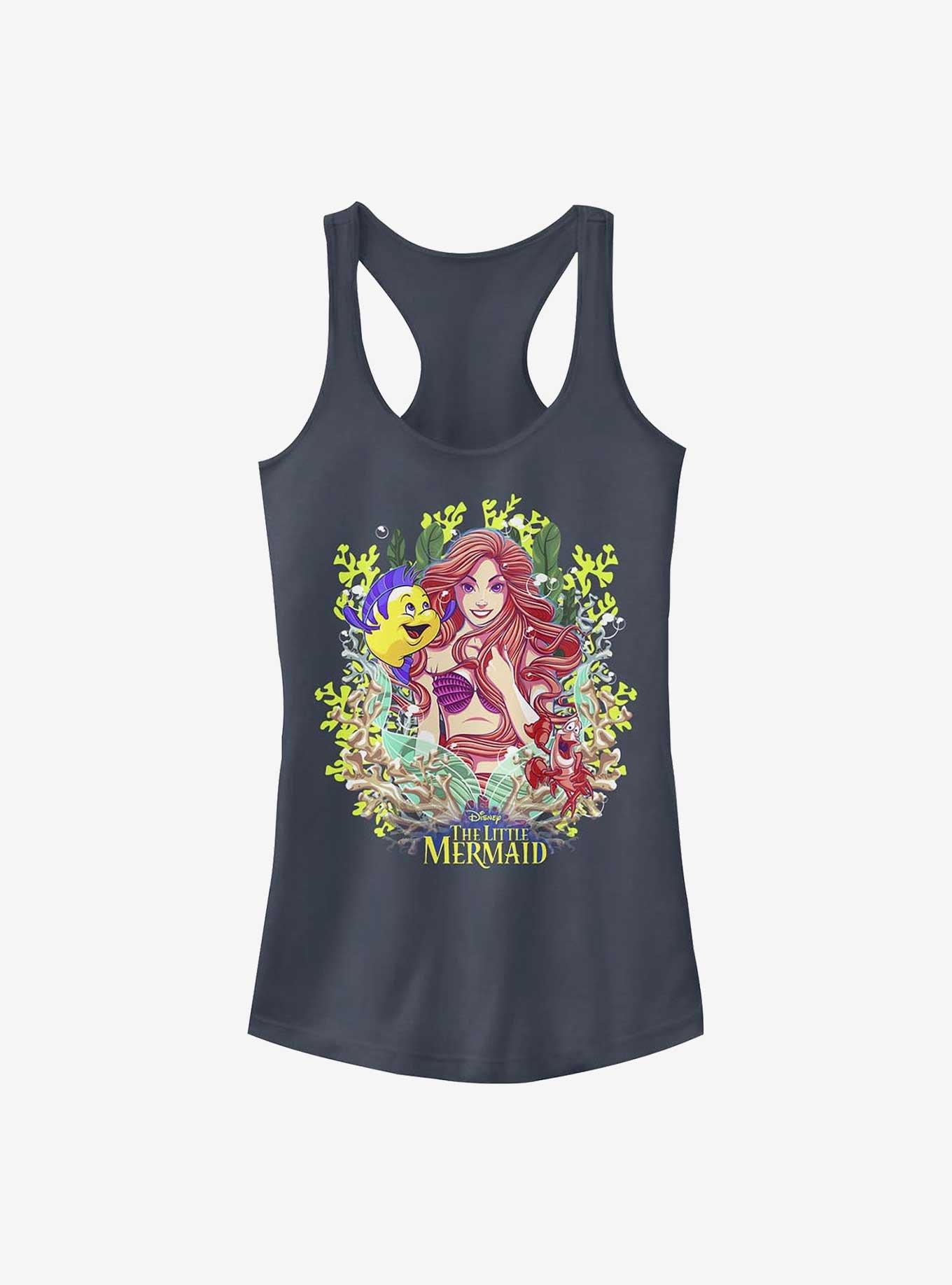 Disney The Little Mermaid Coral Queen Girls Tank, INDIGO, hi-res