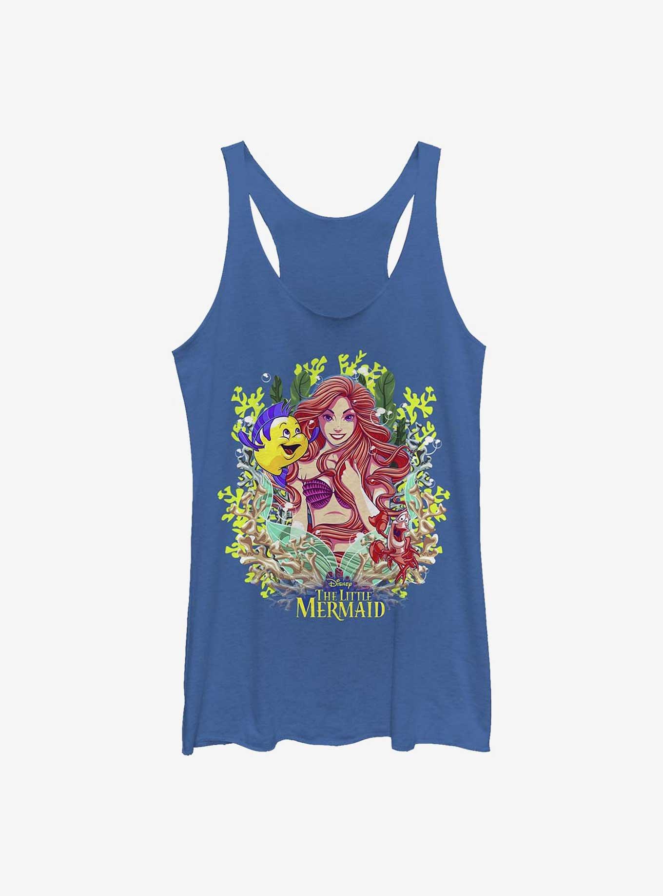 Disney The Little Mermaid Coral Queen Girls Tank, ROY HTR, hi-res