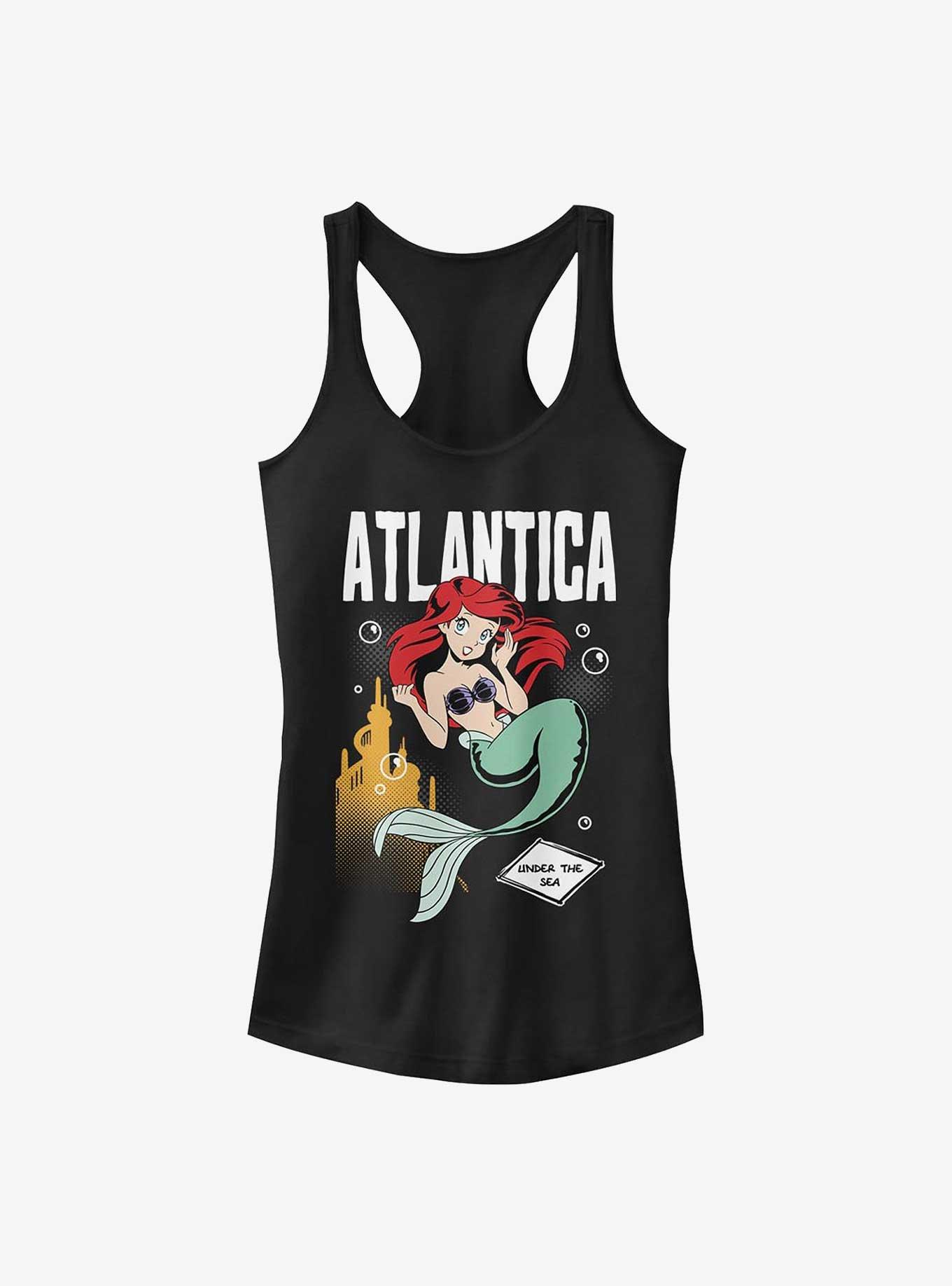 Disney The Little Mermaid Anime Ariel Atlantica Girls Tank, BLACK, hi-res