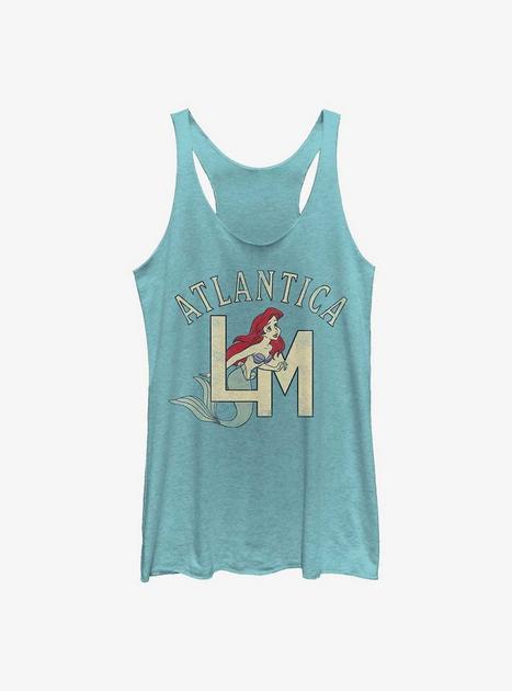 Disney The Little Mermaid Ariel Atlantica Monogram Girls Tank - BLUE ...