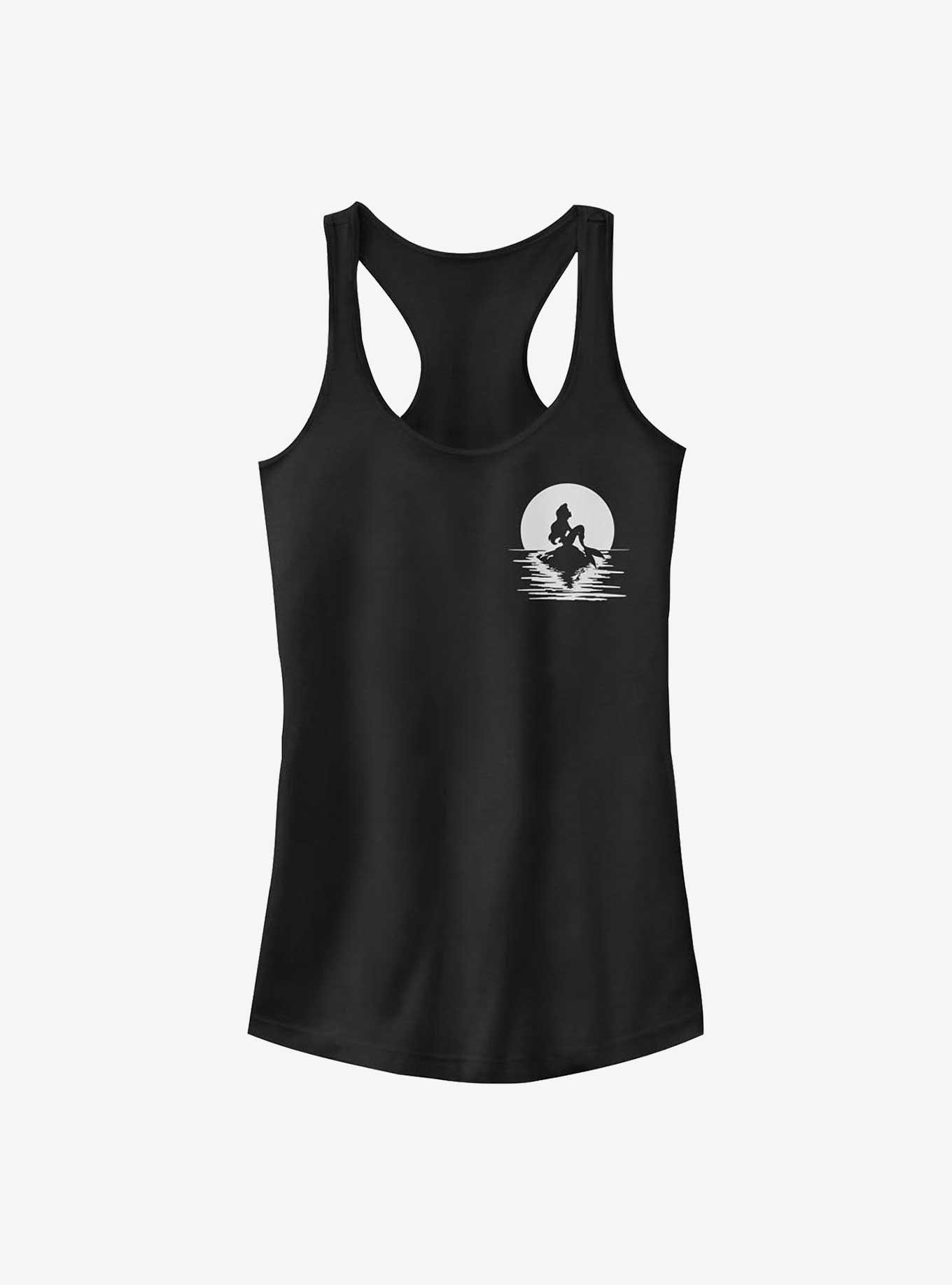 Disney The Little Mermaid Pocket Mermaid Moon Girls Tank, BLACK, hi-res