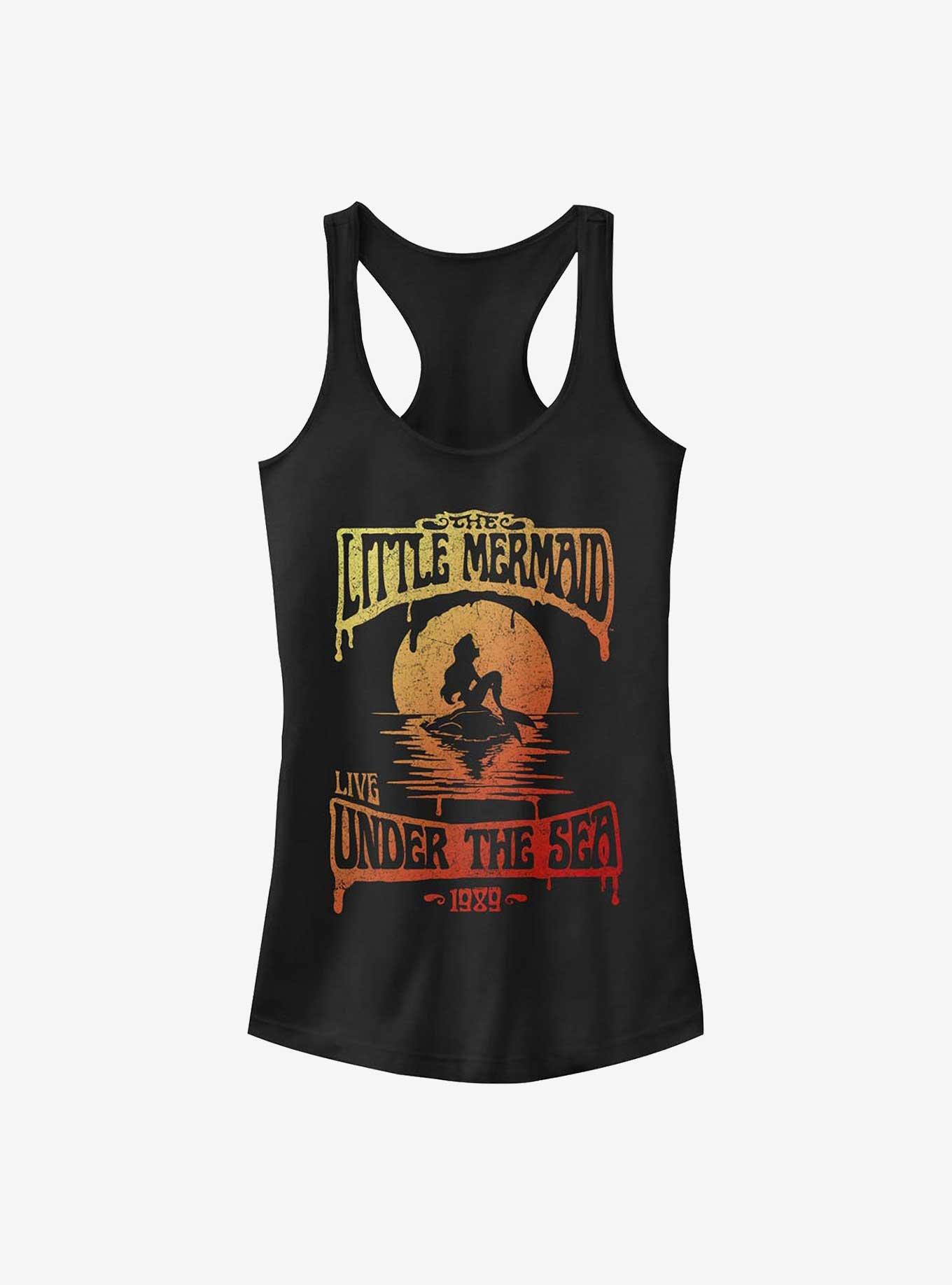 Disney The Little Mermaid Ariel Ombre Sunset Girls Tank