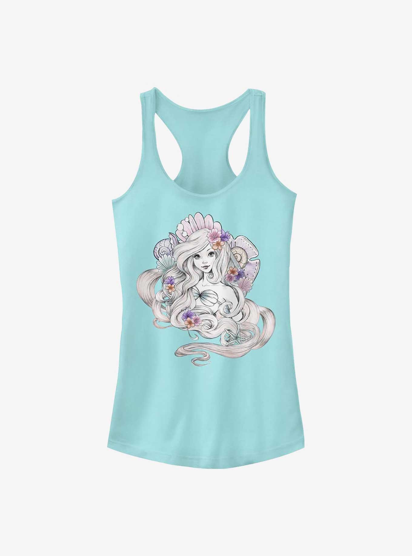 Disney The Little Mermaid Pastel Mermaid Shells Girls Tank, , hi-res