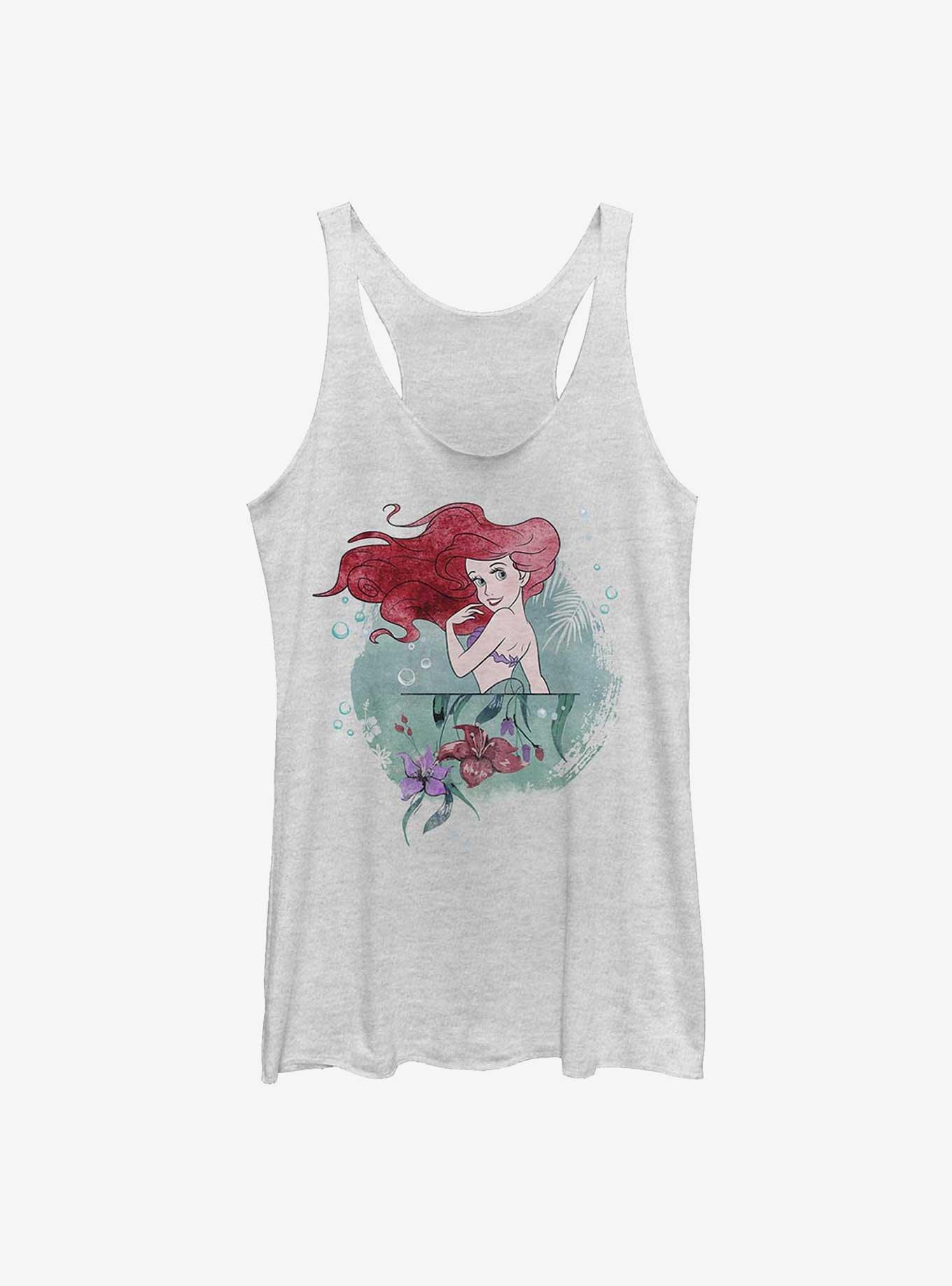 Disney The Little Mermaid Fair Flower Girls Tank, WHITE HTR, hi-res