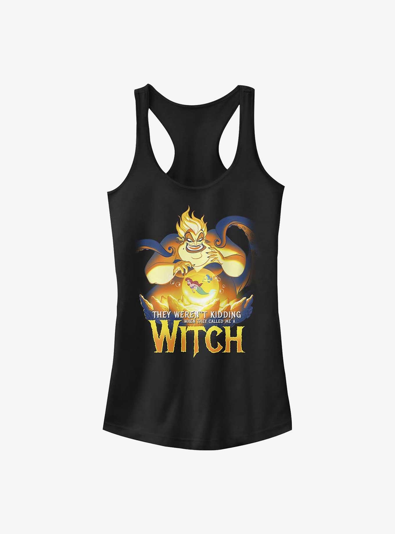 Disney The Little Mermaid Ursula Scheming Witch Girls Tank, BLACK, hi-res