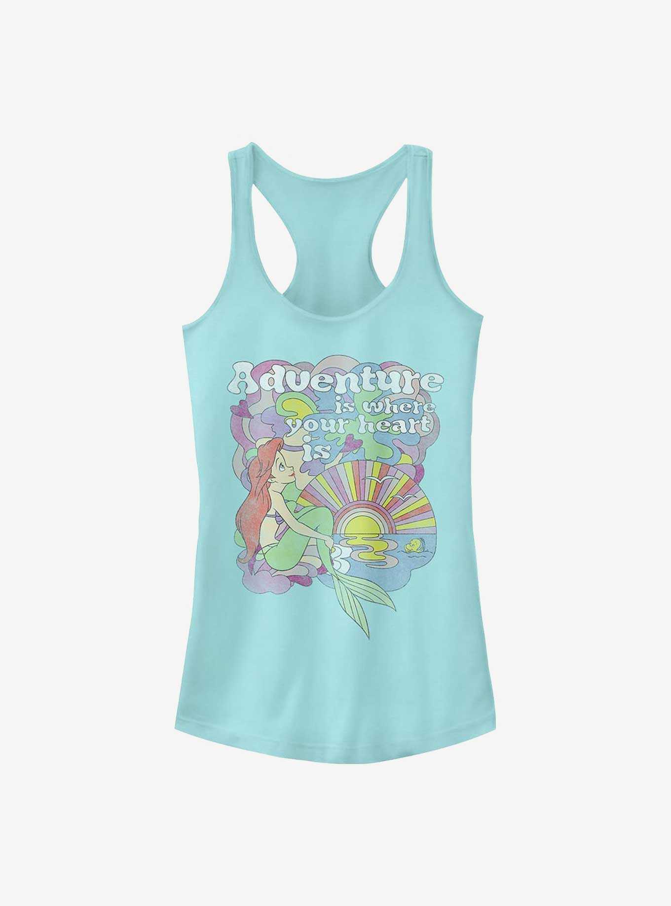 Disney The Little Mermaid Adventure Is Where Your Heart Is Girls Tank, , hi-res