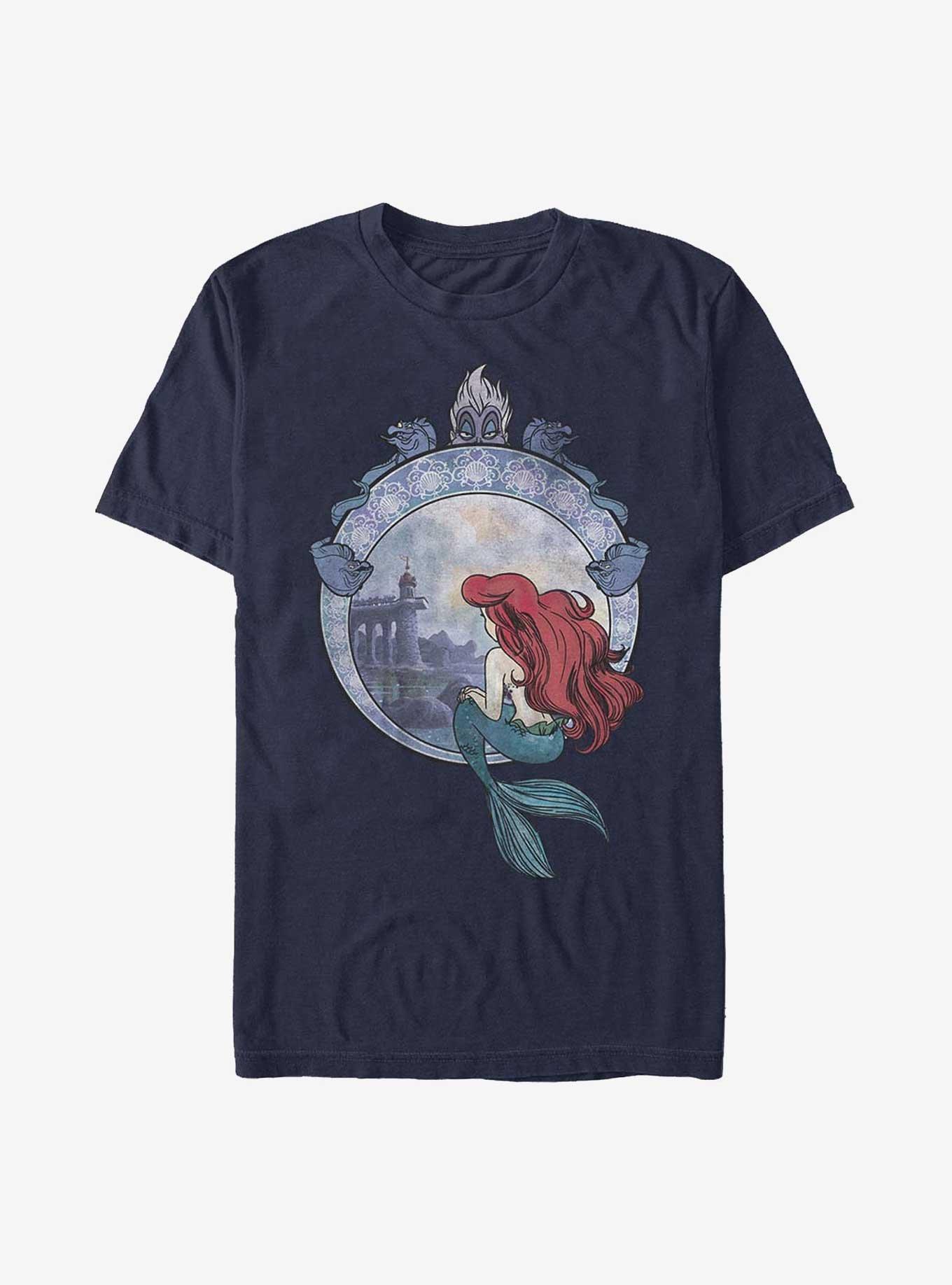 Disney The Little Mermaid Ariel Dreaming Of Your World T-Shirt, NAVY, hi-res