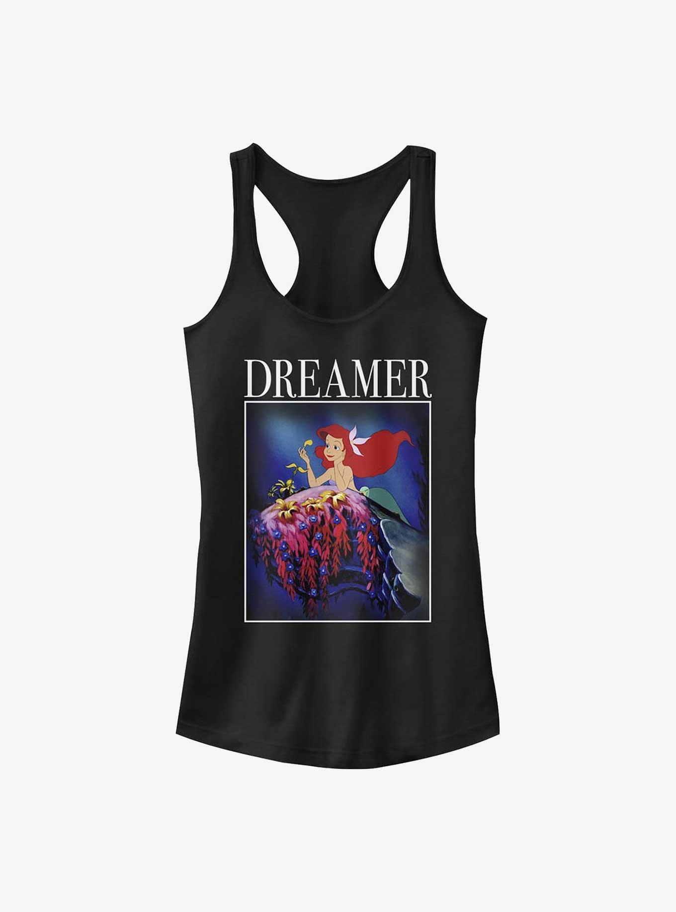 Disney The Little Mermaid Ariel Dreamer Poster Girls Tank, BLACK, hi-res