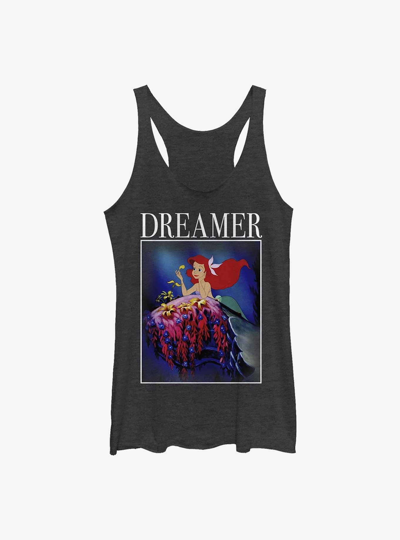 Disney The Little Mermaid Ariel Dreamer Poster Girls Tank, BLK HTR, hi-res