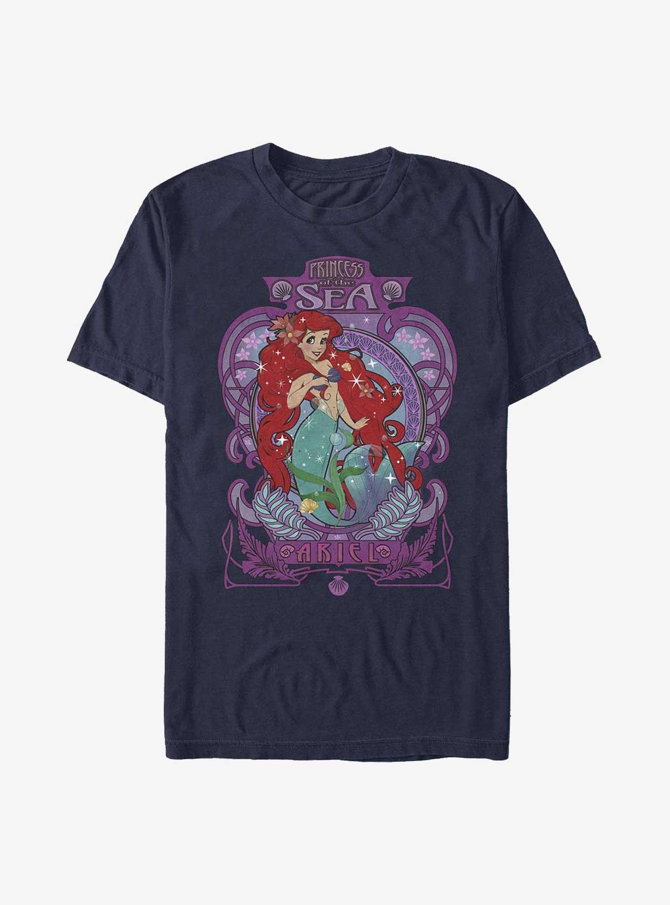 NWT Disney store Women Ariel Tee Shirt Top Princess Little Mermaid M,L,XL,  2XL