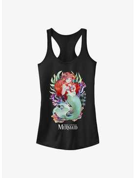 Disney The Little Mermaid Anime Style Water Color Ariel Girls Tank, , hi-res