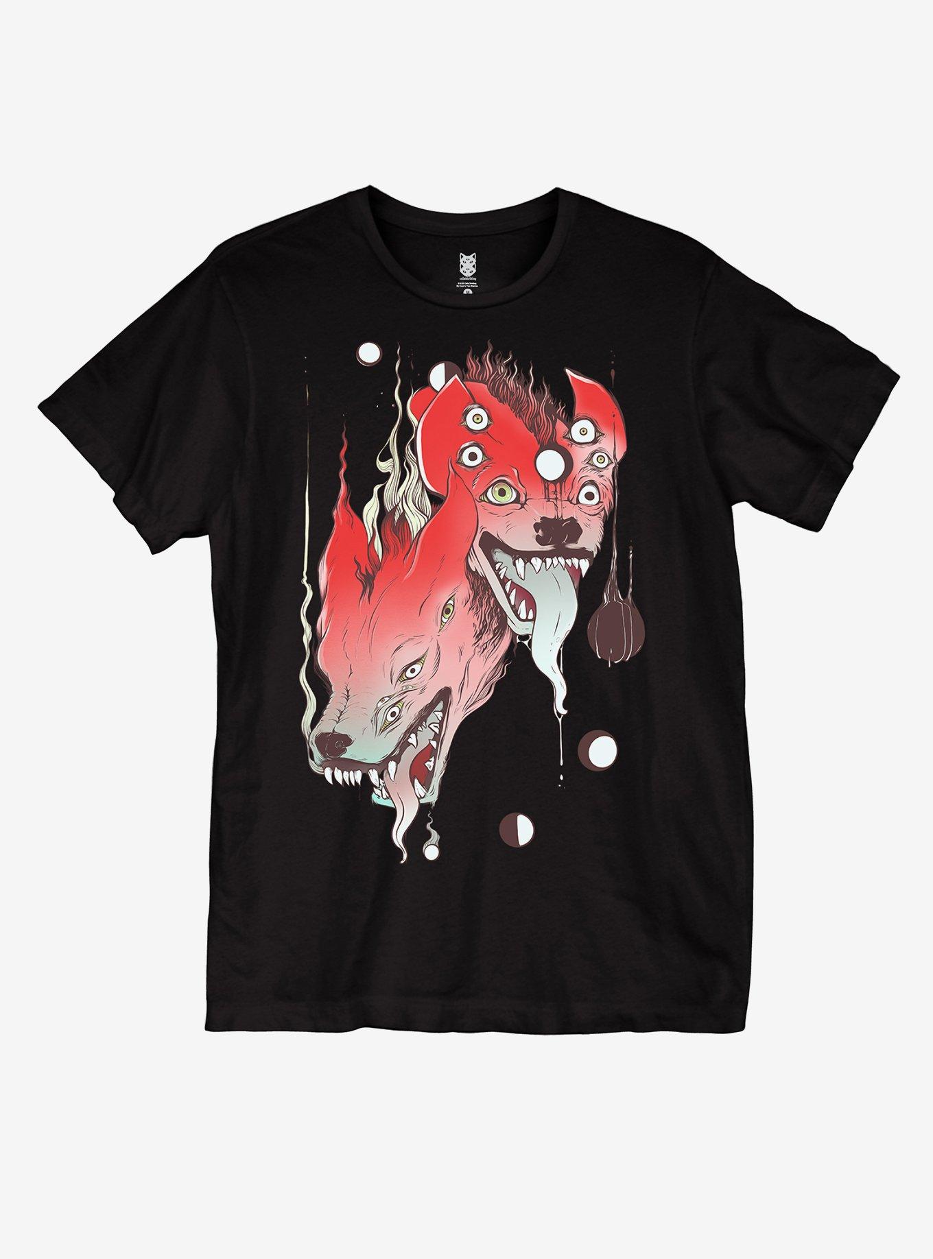 Hyenas T-Shirt By CellsDividing, BLACK, hi-res
