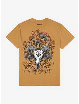 Cyclops Goat Skull T-Shirt By Ghoulish Bunny Studios, , hi-res