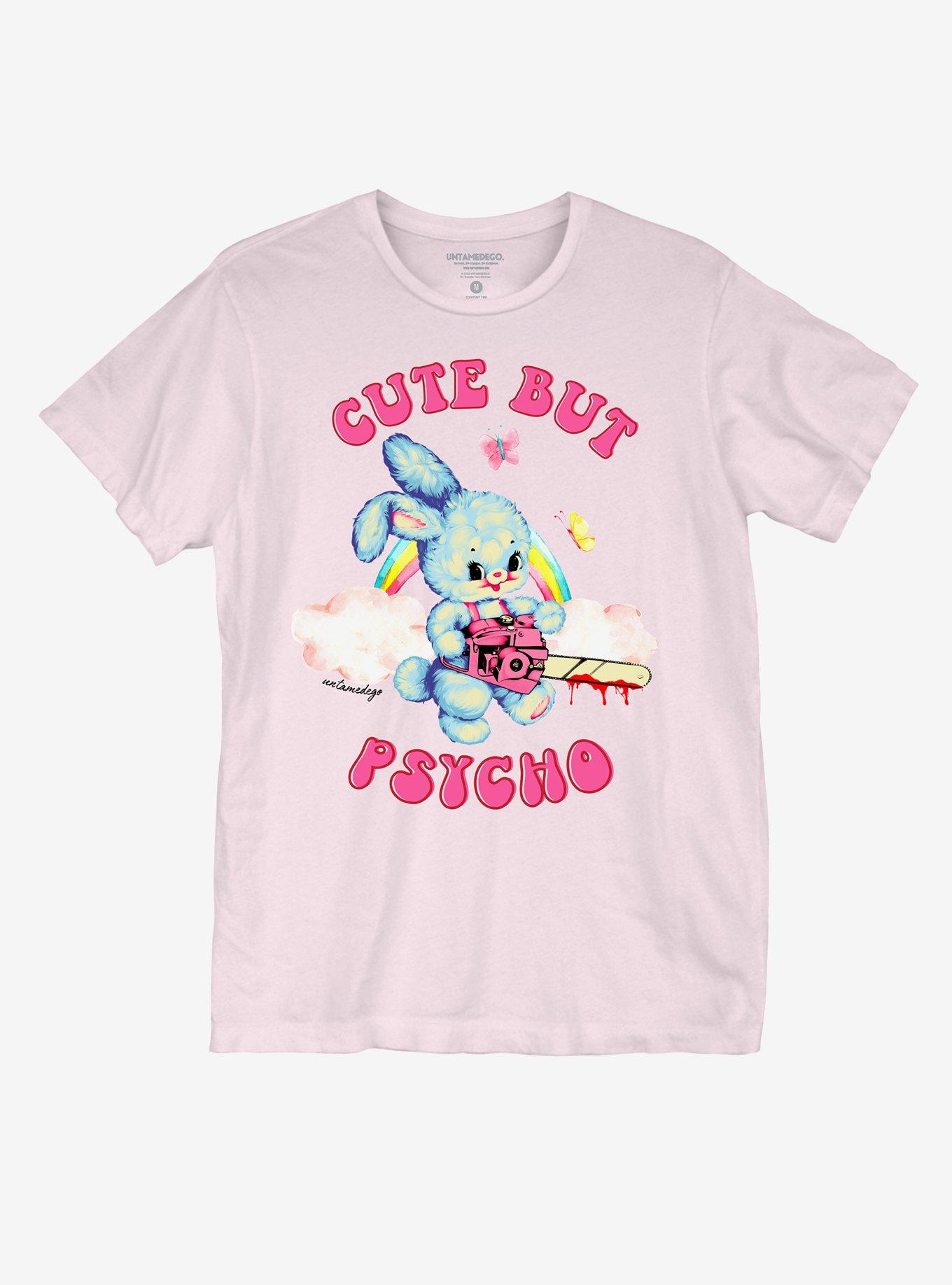 Cute But Psycho Bunny T-Shirt By UntamedEgo