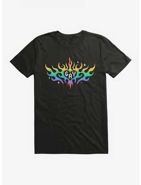 Pride Rainbow Flame Heart T-Shirt, , hi-res