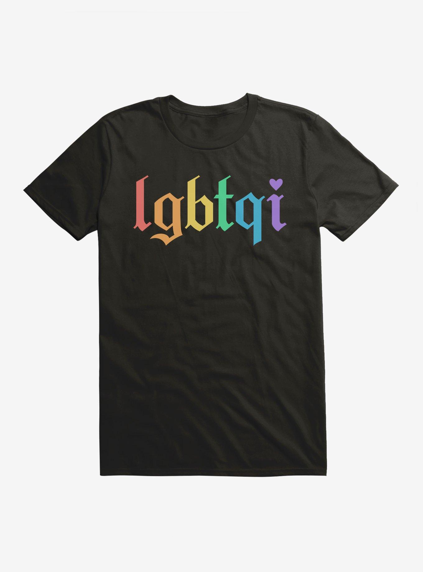 Pride LGBTQI Rainbow T-Shirt, BLACK, hi-res