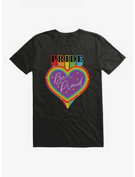 Pride Be Proud Heart Sparkles T-Shirt, , hi-res