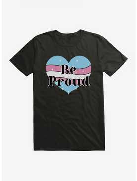 Pride Be Proud Heart Transgender Colors T-Shirt, , hi-res