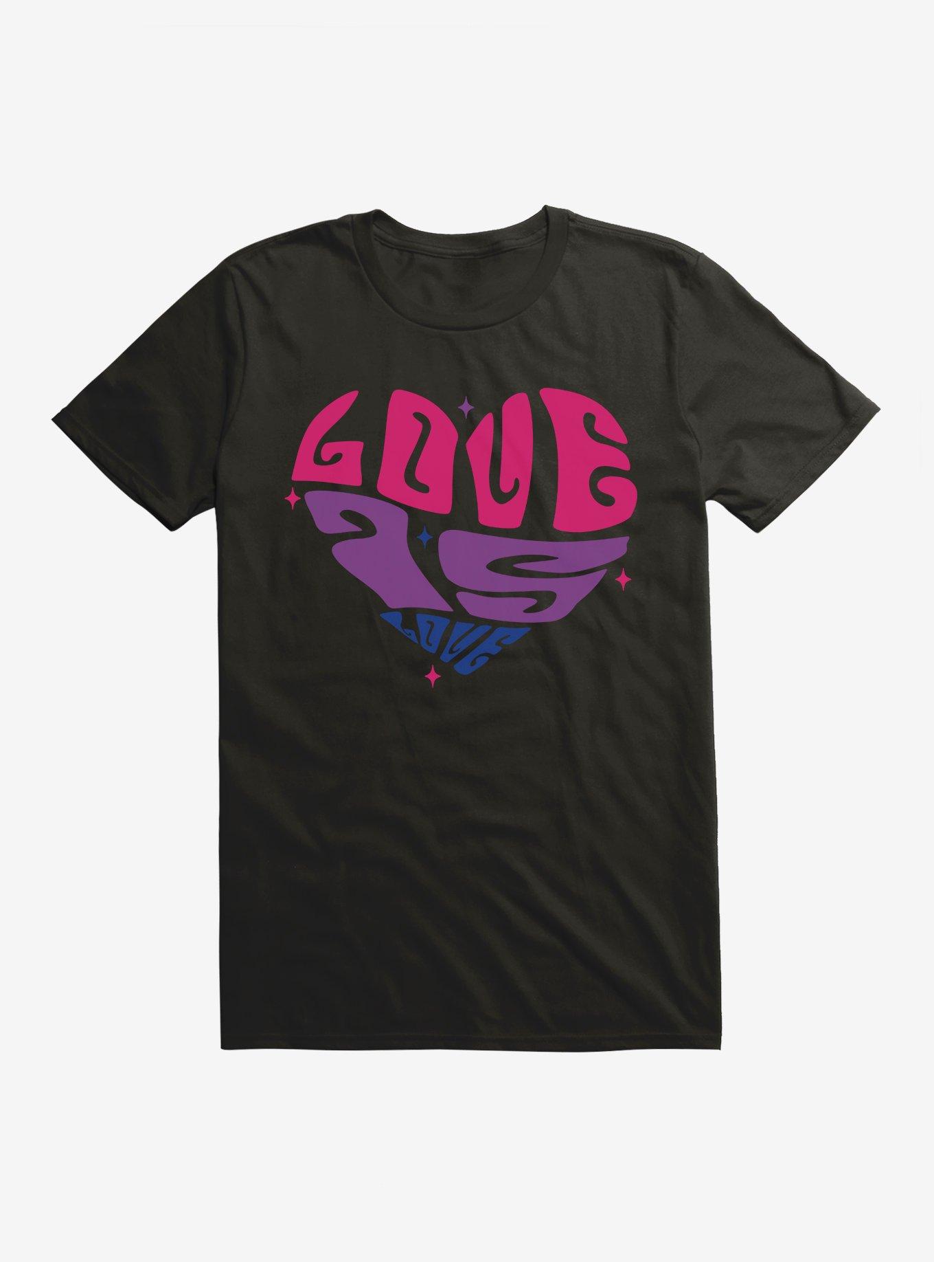 Pride Love Is Love Bisexual Colors T-Shirt, , hi-res