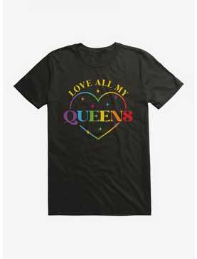 Pride Love All My Queens Heart T-Shirt, , hi-res