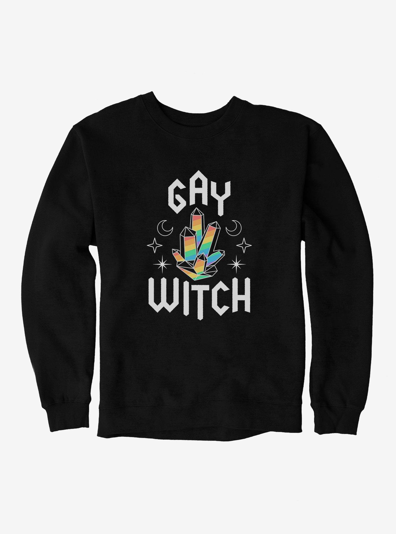 Pride Rainbow Crystals Sweatshirt, BLACK, hi-res