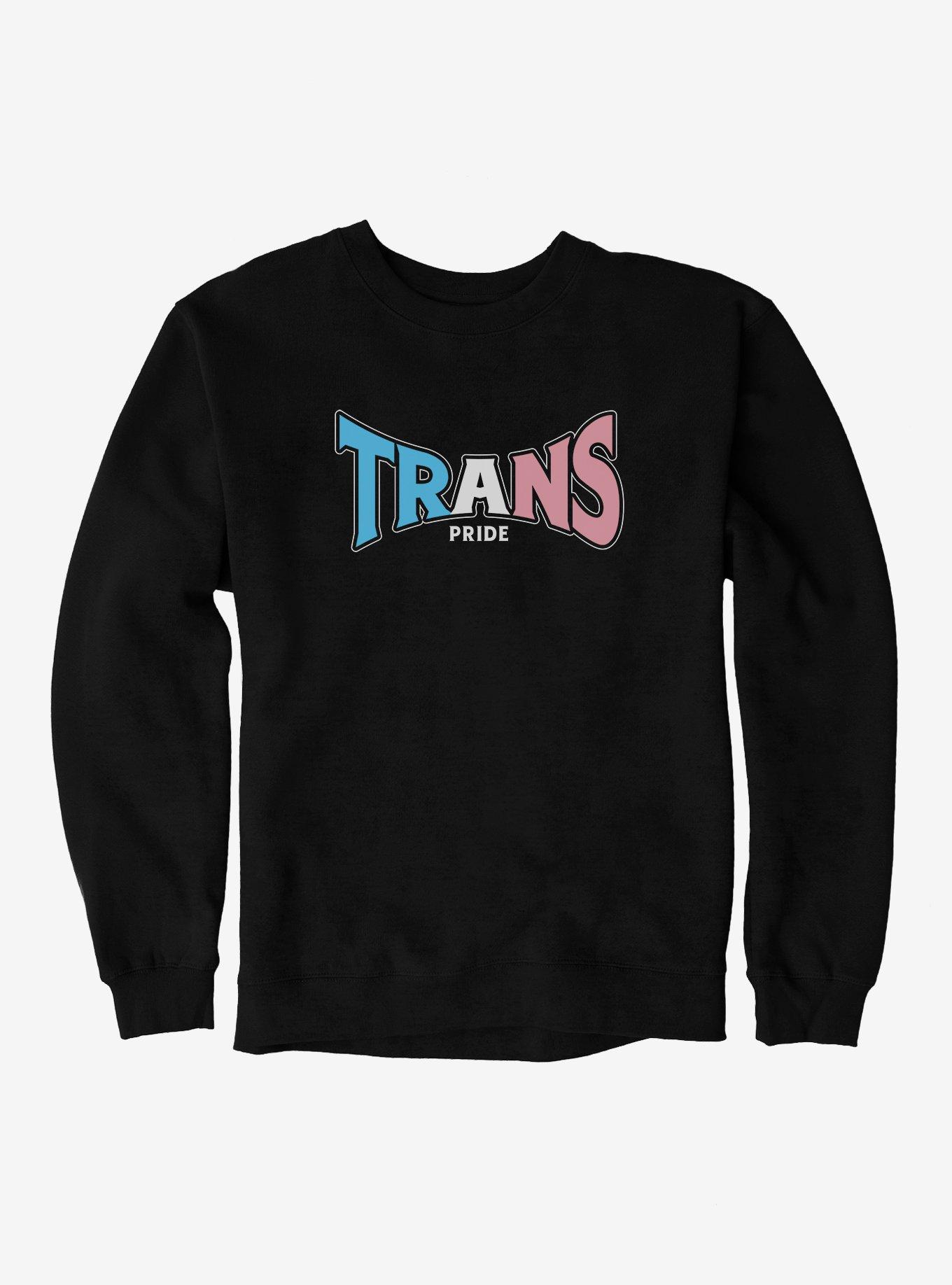 Pride Trans Pride Sweatshirt, BLACK, hi-res