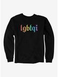 Pride LGBTQI Rainbow Sweatshirt, BLACK, hi-res