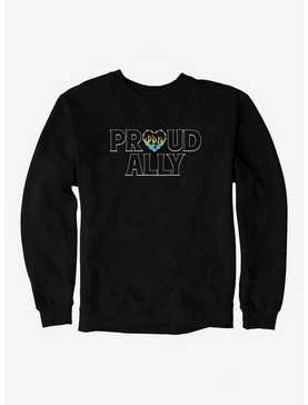 Pride Proud Ally Flames Sweatshirt, , hi-res
