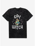 Pride Rainbow Crystals Mineral Wash T-Shirt, BLACK MINERAL WASH, hi-res