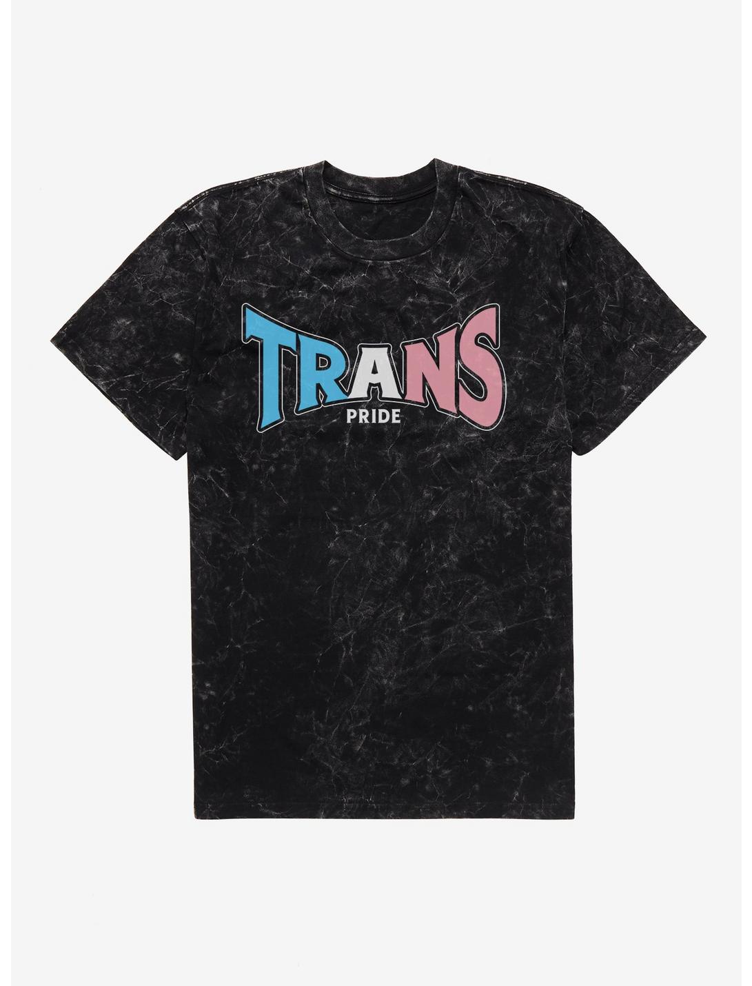 Pride Trans Pride Mineral Wash T-Shirt, BLACK MINERAL WASH, hi-res