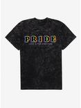 Pride Love Is For Everyone Mineral Wash T-Shirt, BLACK MINERAL WASH, hi-res
