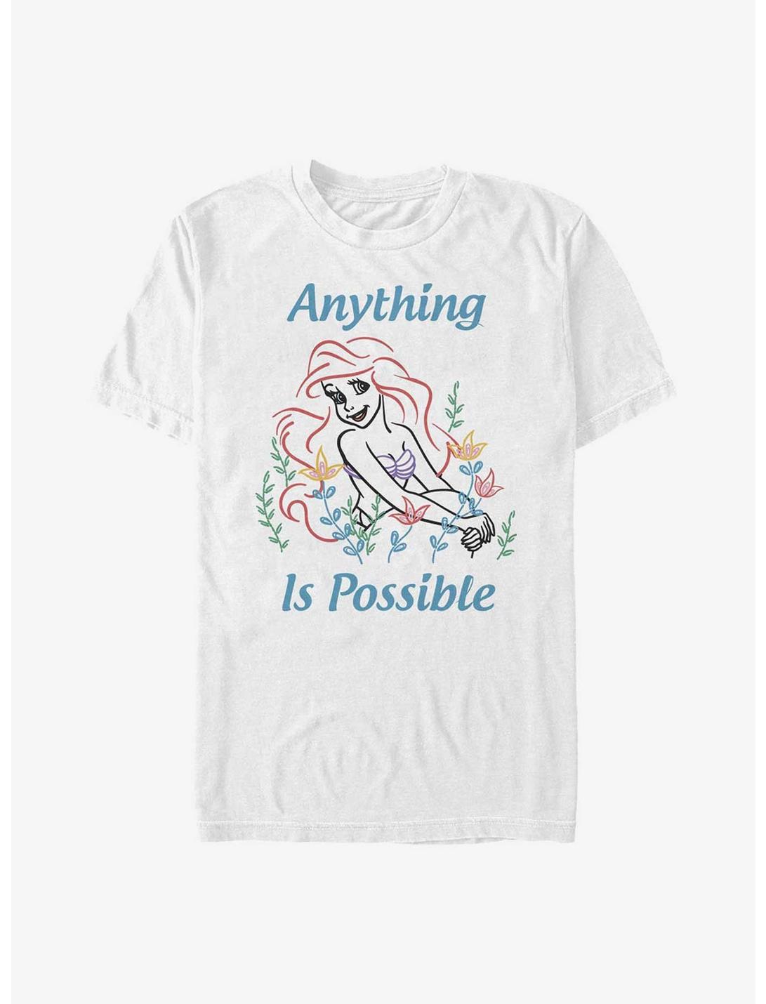 Disney The Little Mermaid Anything Is Possible T-Shirt, WHITE, hi-res