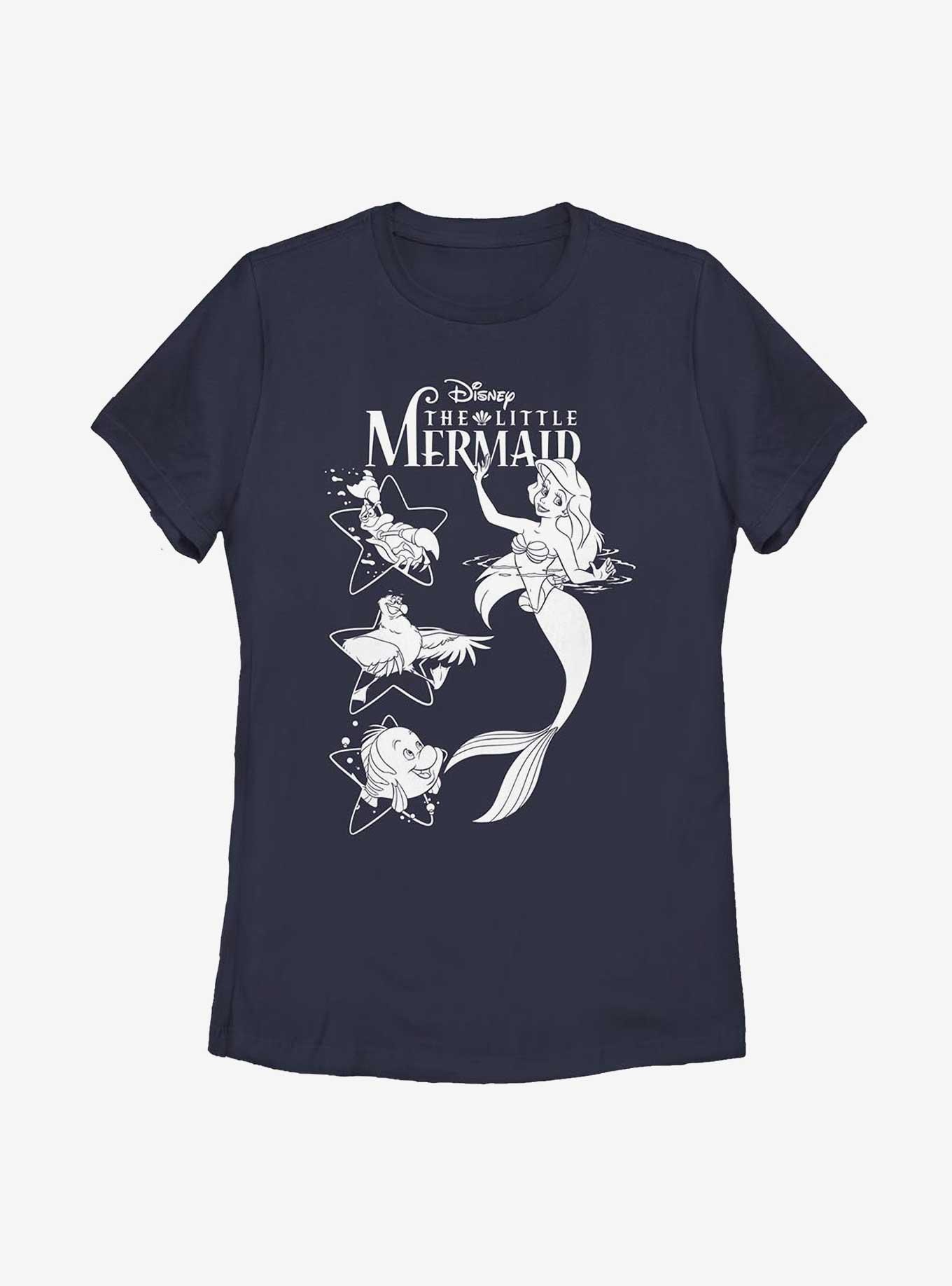 Disney The Little Mermaid Ariel And Friends Womens T-Shirt, , hi-res