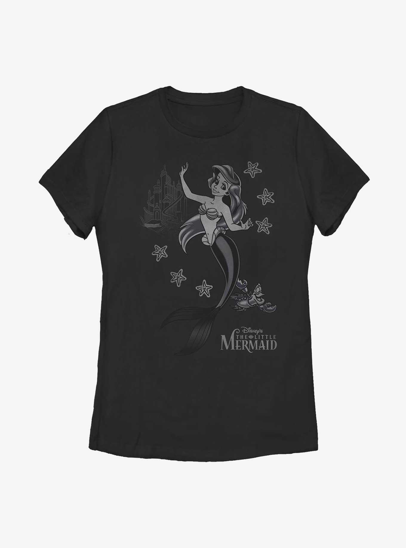 Disney The Little Mermaid Ariel Flash Womens T-Shirt, BLACK, hi-res