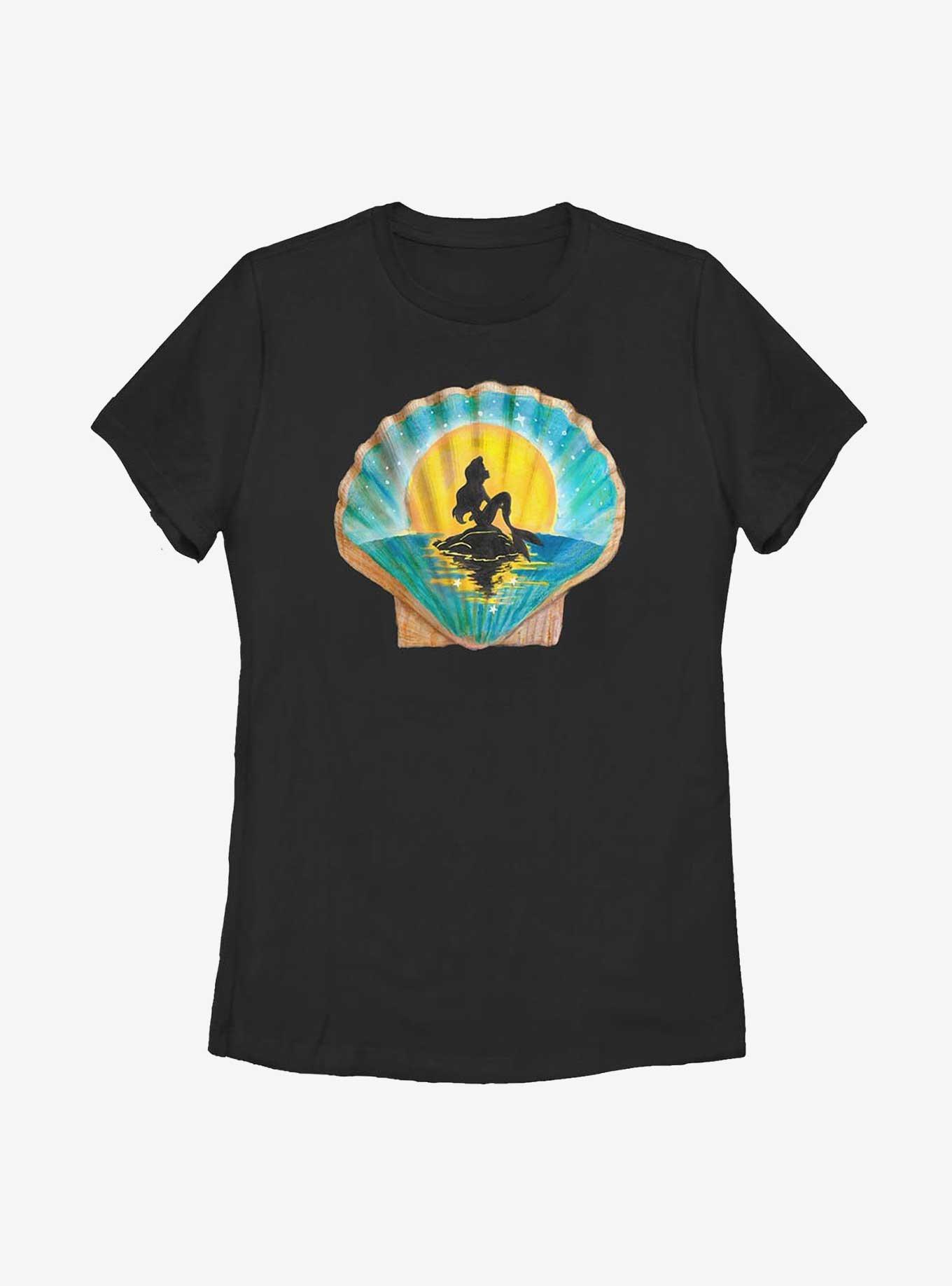 Disney The Little Mermaid Ariel On A Shell Womens T-Shirt, , hi-res