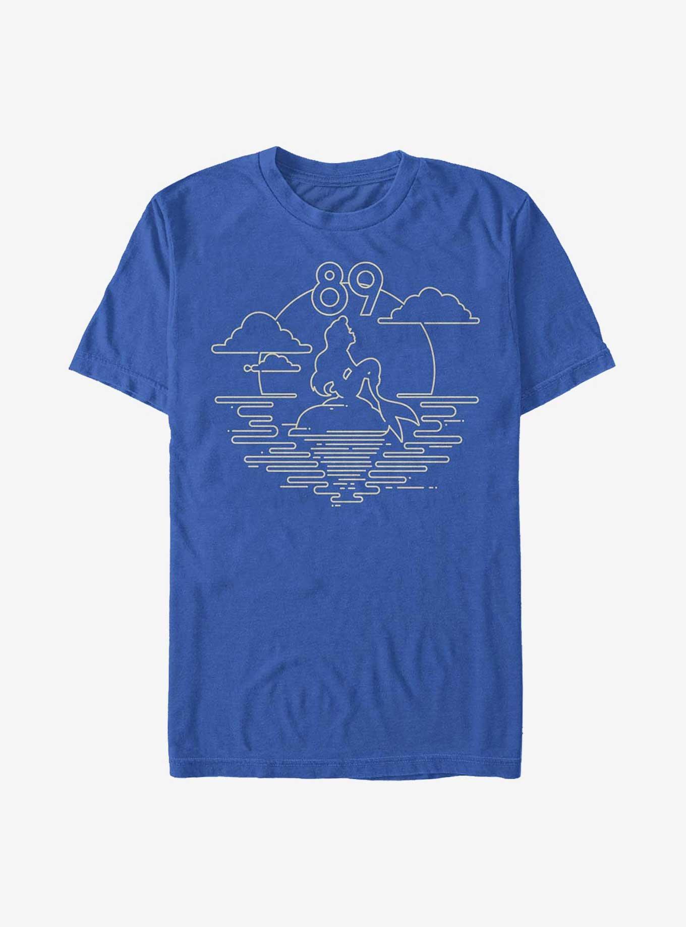 Disney The Little Mermaid Ariel 89 Sunset T-Shirt, ROYAL, hi-res