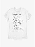 Disney The Little Mermaid Ariel But Daddy I Love Him Womens T-Shirt, WHITE, hi-res
