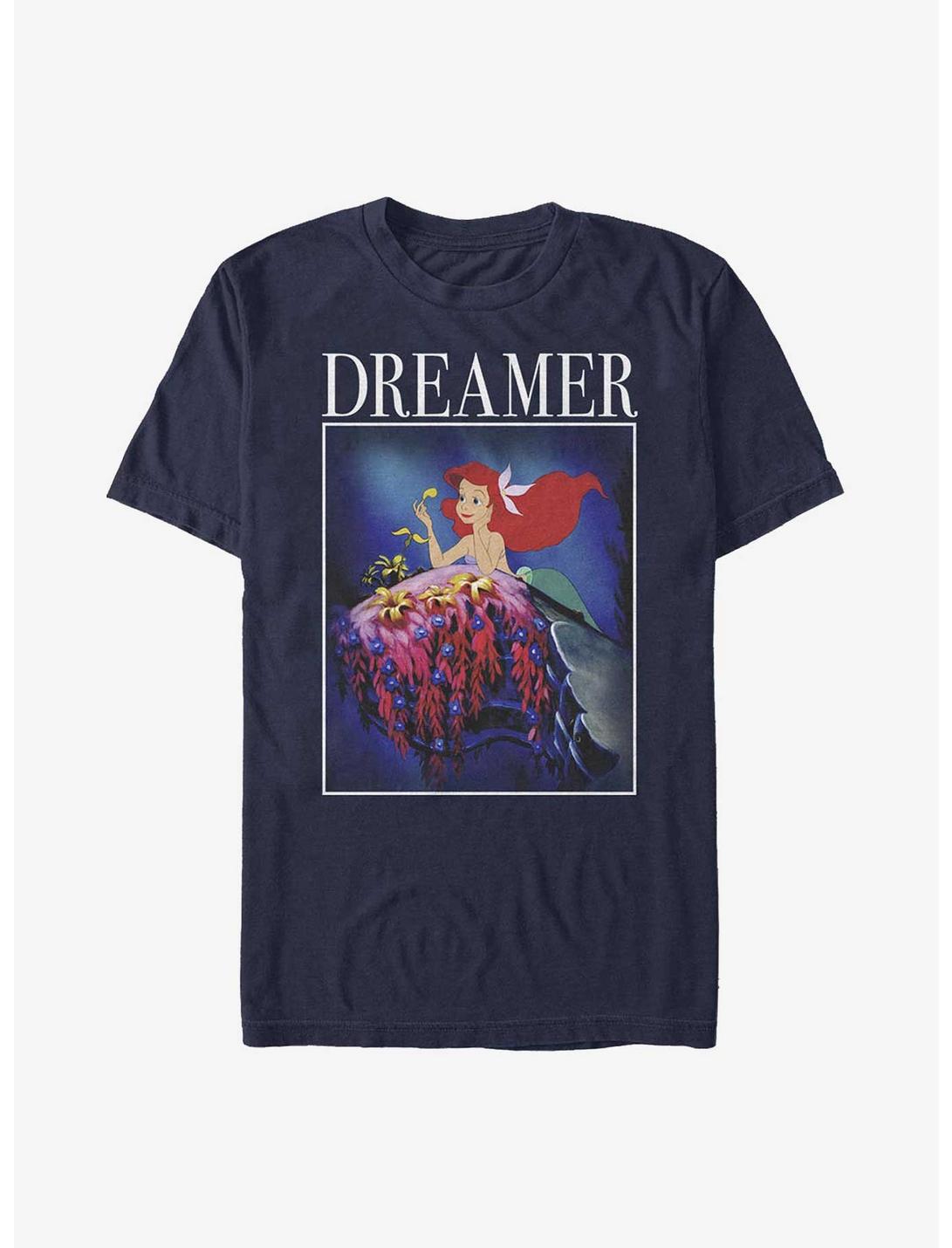 Disney The Little Mermaid Ariel Dreamer Poster T-Shirt, NAVY, hi-res