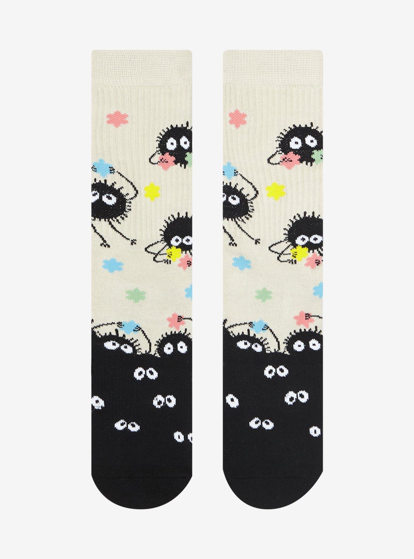 Studio Ghibli Spirited Away Soot Sprite Pile Crew Socks, , hi-res