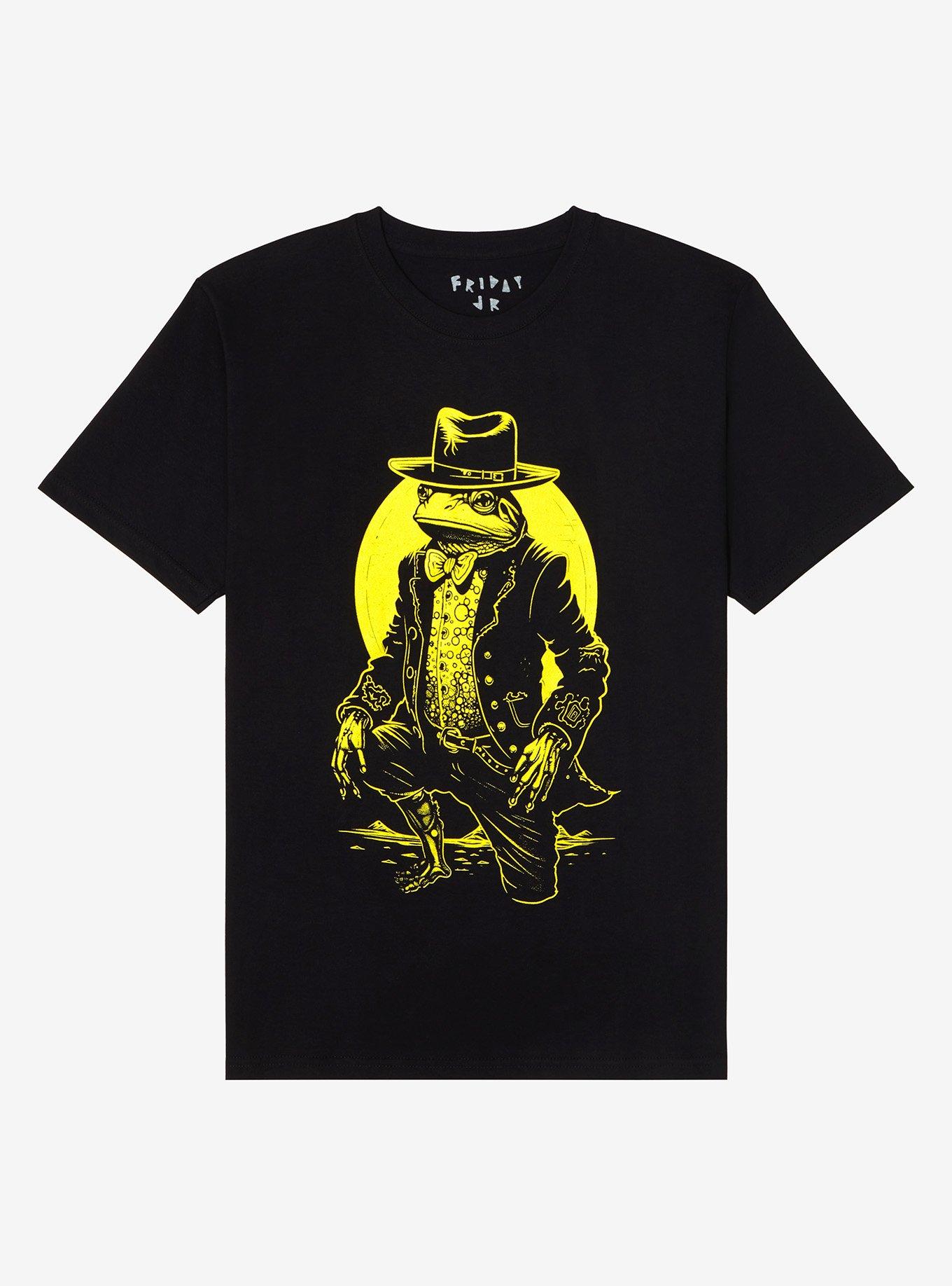 Fancy Frog T-Shirt By Friday Jr, BLACK, hi-res