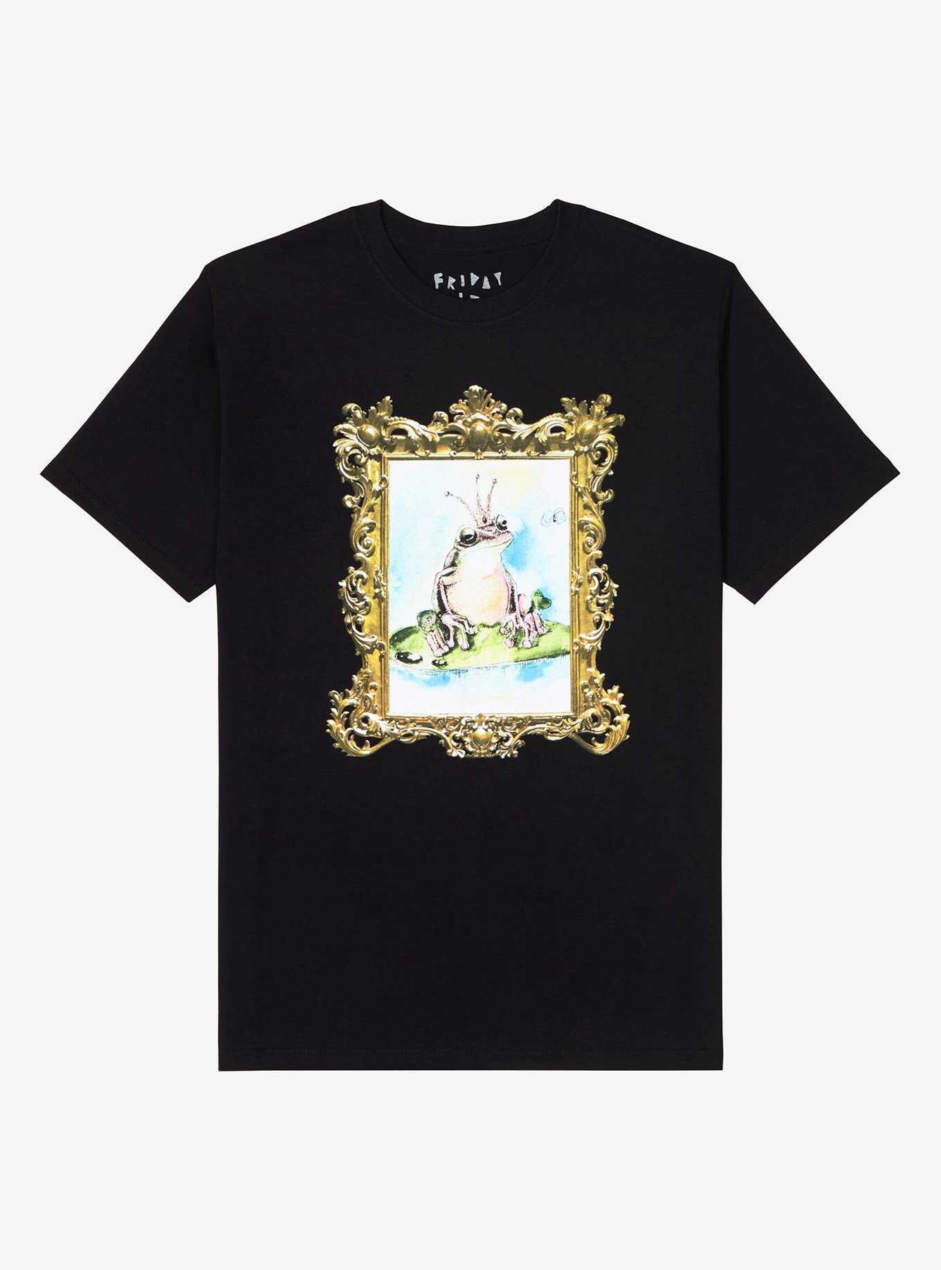 Frog King Gold Frame T-Shirt By Friday Jr, , hi-res