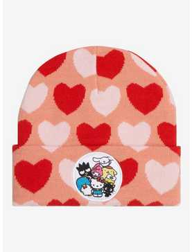 Sanrio Hello Kitty and Friends Heart Allover Print Cuff Beanie - BoxLunch Exclusive, , hi-res