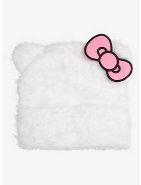 Sanrio Hello Kitty Fluffy Figural Cuff Beanie - BoxLunch Exclusive, , hi-res