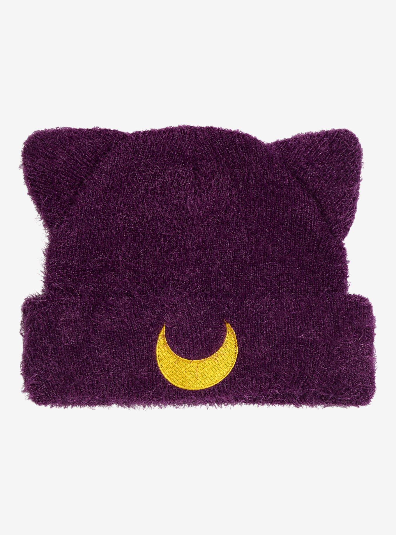 Sailor Moon Luna Ears Cuff Beanie - BoxLunch Exclusive, , hi-res