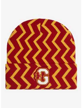 Harry Potter Gryffindor Zig Zag Patterned Cuff Beanie - BoxLunch Exclusive, , hi-res