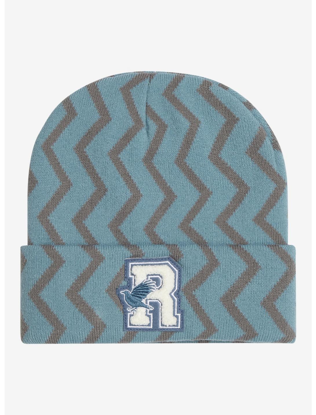 Harry Potter Ravenclaw Zig Zag Patterned Cuff Beanie - BoxLunch Exclusive, , hi-res